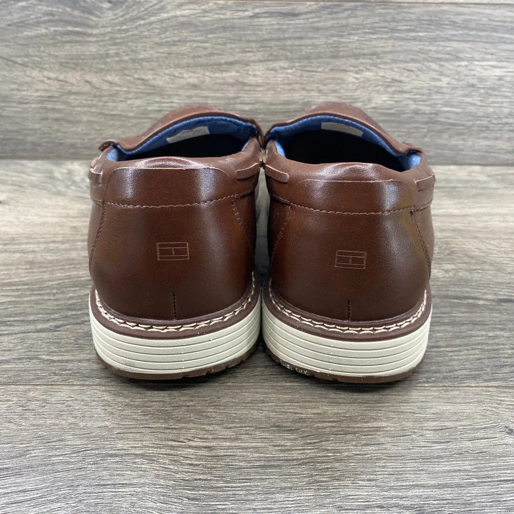 Tommy Hilfiger Harte-M Loafers Mens 12 Brown Slip On Moc Toe Casual Shoes